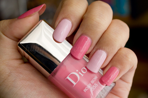 Dior Vernis In 306 Gris Trianon & 355 Rosy Bow